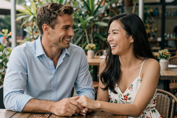 Michael from USA and Linh from Vietnam happy couple who met on 92 Dating