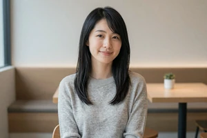 Japanese woman seeking connection through 92 Dating international platform