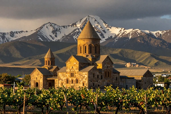 Historic Armenian monastery Khor Virap with Mount Ararat backdrop symbolizing Armenian Christian heritage